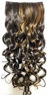 Amone 5 Clip Hair Extension Golden Color (Pack of 12)